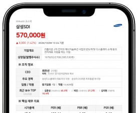 삼성SDI, 계열사 장내매매로 최대주주등 지분율 19.83%로 상승