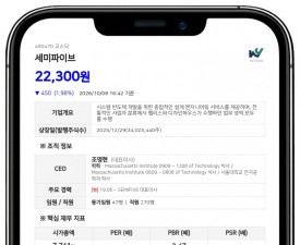 한국산업은행 등, 세미파이브 지분 8.30%로 감소