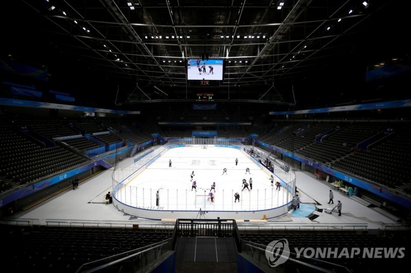 2022 베이징 동계올림픽 아이스하키가 열릴 베이징국립실내경기장.[로이터=연합뉴스 자료사진]