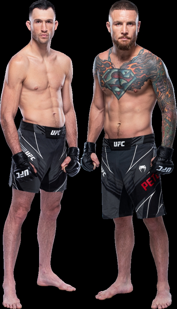 6일 결전을 벌이는 에로사(왼쪽)와 피터슨(사진=UFC)