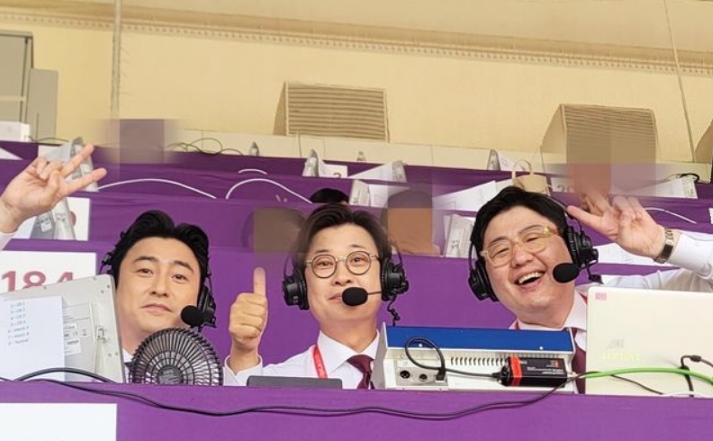 MBC는 안정환(왼쪽)-김성주(가운데) 콤비로 카타르 월드컵 중계에서 압도적 1위를 차지했다. 
