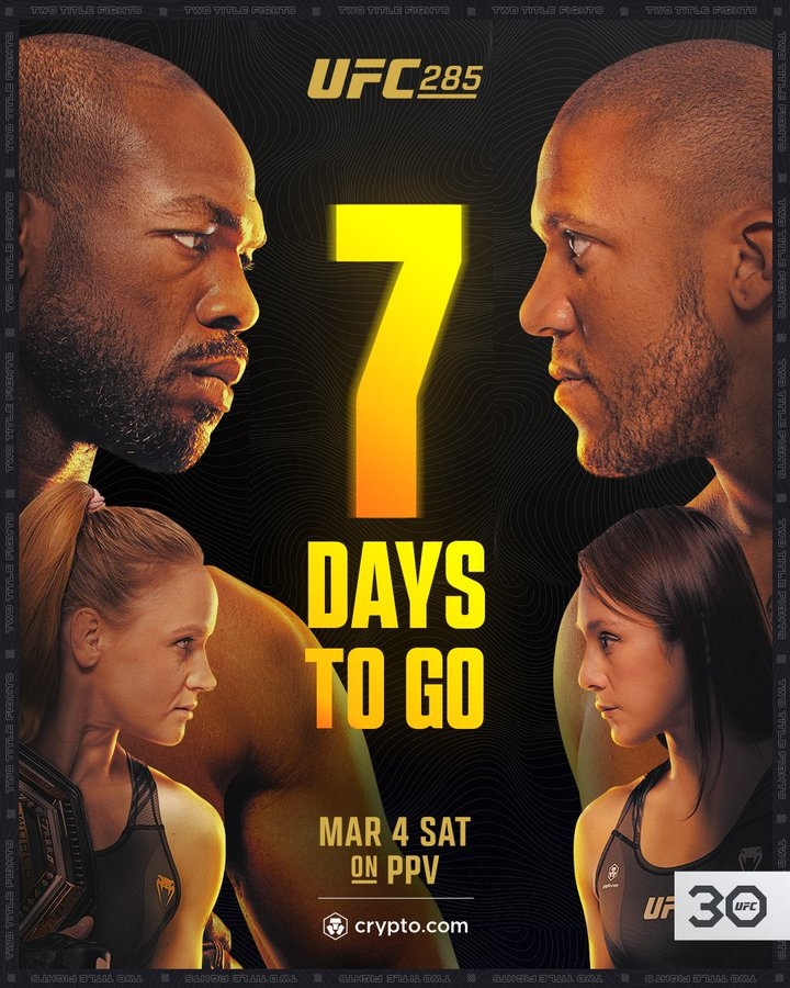 3월 5일 UFC 285 포스터(사진=UFC)