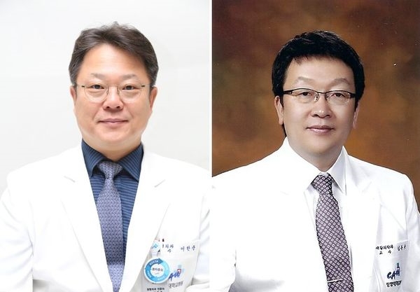 이한준 병원장(왼쪽), 김돈규 기획조정실장  
