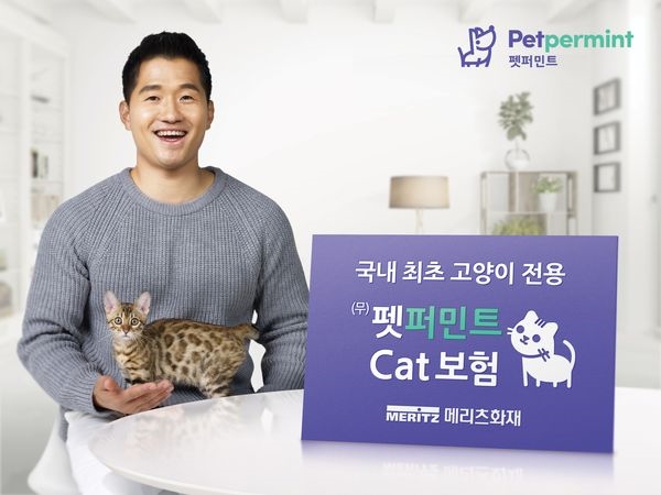 메리츠화재, 반려묘 의료비 평생 보장하는 ‘(무)펫퍼민트 Cat보험’ 출시