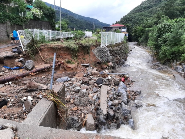 [독자 제보사진] 경기도 광주시 퇴촌면 한 마을, 집중호우로 큰 피해
