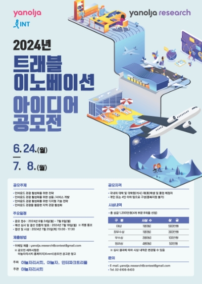  2024 트래블 이노베이션 아이디어 공모전 포스터 이미지
