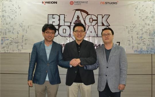 '블랙스쿼드' 인도네시아 퍼블리싱 계약에 합의한 크레온, 네오위즈게임즈, NS스튜디오.