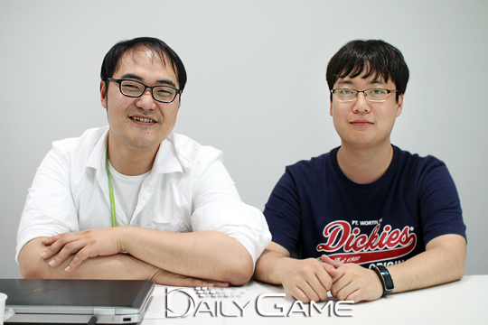 네오액트 정극민 PD(왼쪽)와 세시소프트 하창효 사업팀장.