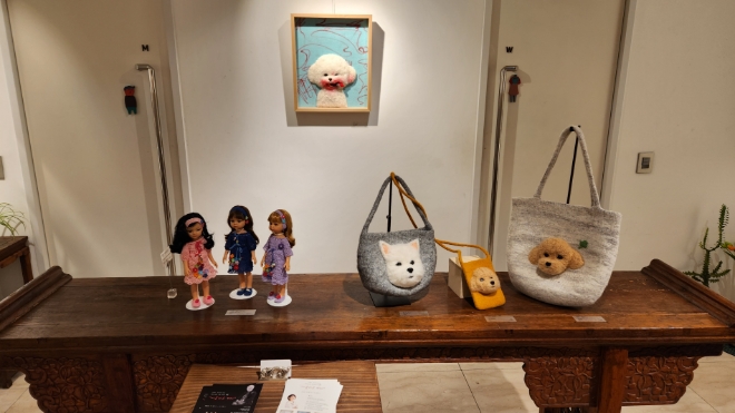 서윤남·윤보민 2인전, Neat Knit 展 '아름다운 연대' 오는 25일까지 나우리아트갤러리에서