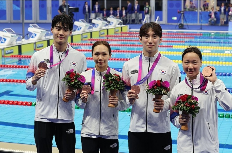 수영 혼성 혼계영,동메달(사진=연합)