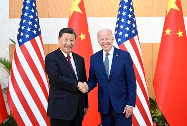 작년 11월 발리에서 만난 바이든 미국 대통령과 시진핑 중국 국가주석(중국 외교부 제공)