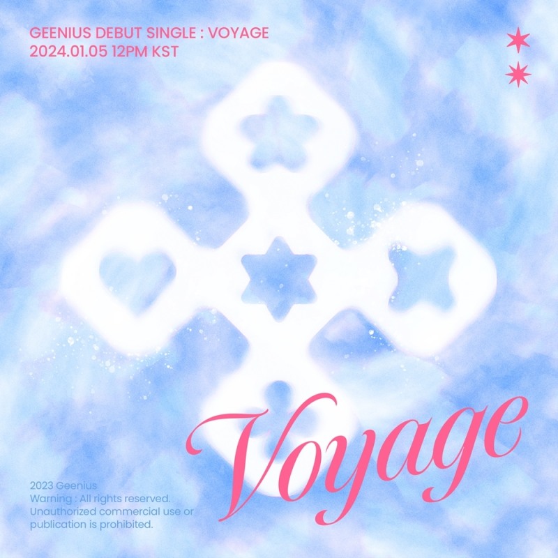 지니어스, 가요계 출격 카운트다운 돌입…데뷔 싱글명은 ‘Voyage’