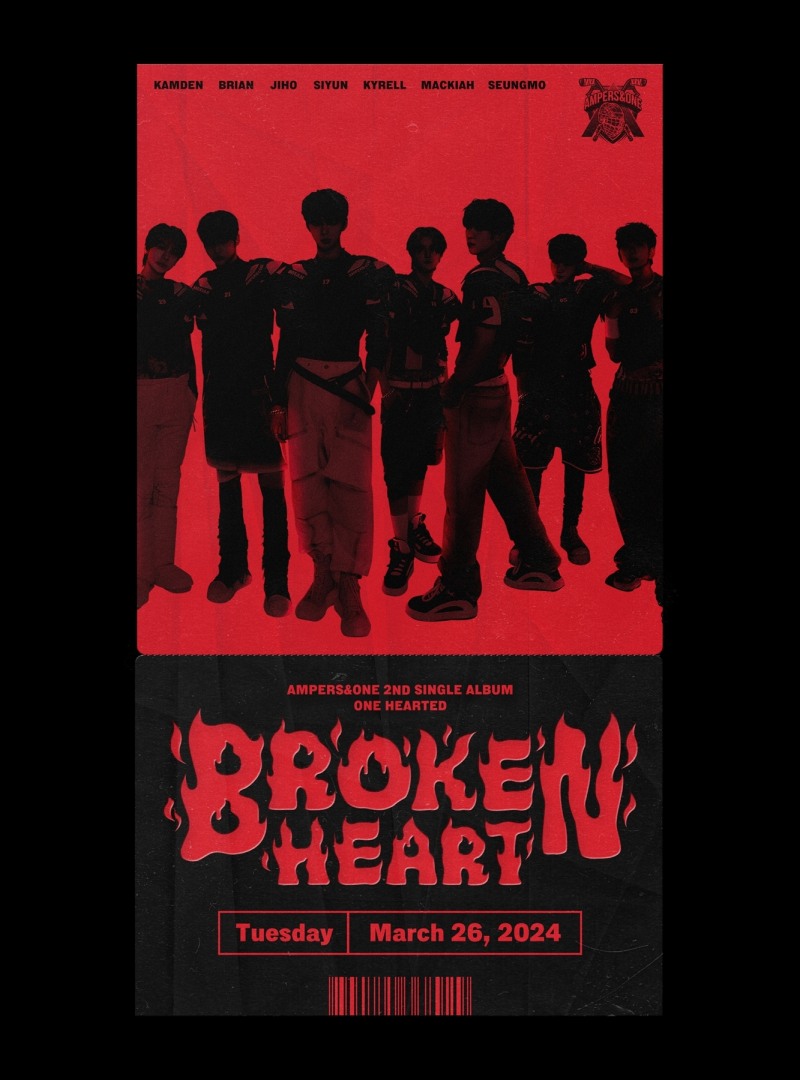 앰퍼샌드원, 26일 두 번째 싱글 앨범으로 컴백…타이틀곡은 ‘Broken Heart’