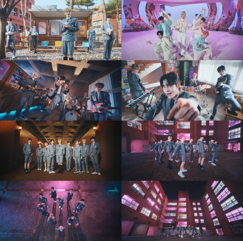 ZEROBASEONE, 日 첫 싱글 'ゆらゆら -運命の花-' 뮤직비디오 공개…에너제틱 군무 눈길