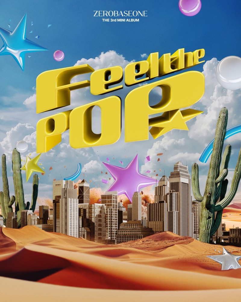 제로베이스원, 미니 3집 타이틀곡 포스터로 궁금증↑…신곡명은 'Feel the POP'