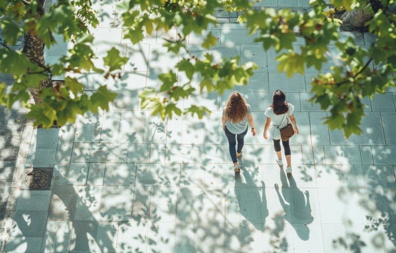 일상 속 바르게 걷기를 자주 실천하면 다이어트에 도움이 된다. / 이미지 생성 : 미드저니 (by rido)