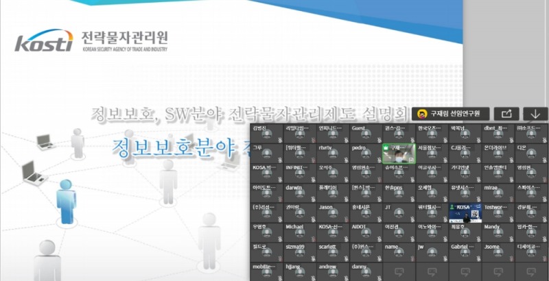SW기업 전략물자관리제도 대응 위한 온라인 설명회 개최