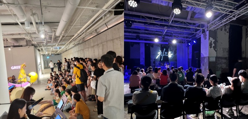 7월~8월에 개최된 2023 디 아트 스팟 시리즈‘문화공간 음악회' 공연 모습 (사진제공=전통공연예술진흥재단)