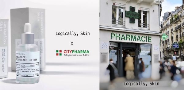 프랑스 최대 규모의 약국 '시티파르마(City Pharma)' 파리에 입점한 로지컬리스킨(사진제공= 로지컬리스킨)