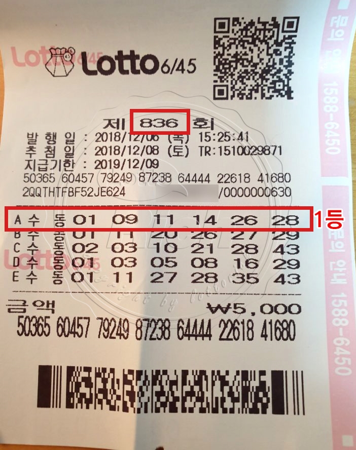 로또 1등 당첨된 40대 남성 