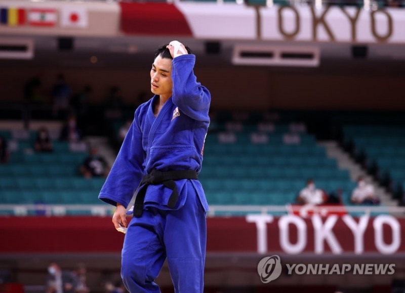 올림픽 유도 경량급 간판 김원진, 8강전 패배…패자전서 동메달 ...