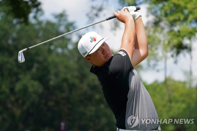 임성재의 1라운드 경기 모습 <br /> [Jasen Vinlove-USA TODAY Sports/로이터=연합뉴스]<br />