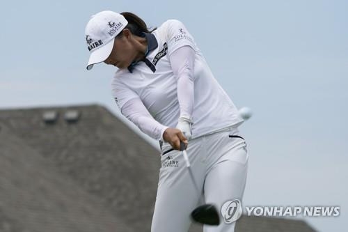 고진영의 티샷 [AFP/게티이미지=연합뉴스]