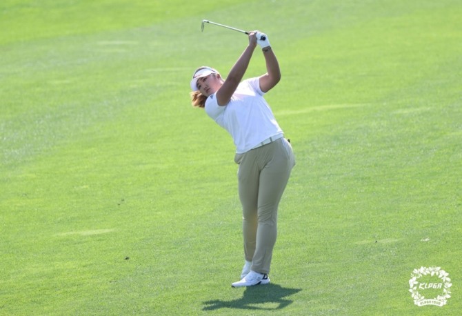 유해란의 1라운드 경기 모습 [KLPGA 제공]