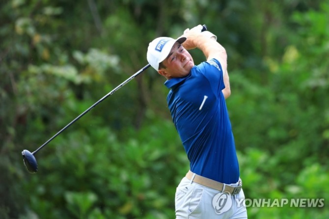 호블란의 3라운드 경기 모습<br /> [게티이미지/AFP=연합뉴스]