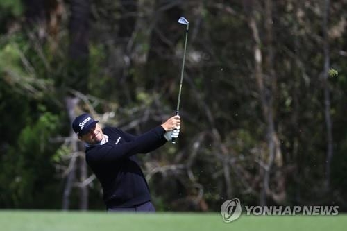 키건 브래들리의 샷.[AFP/게티이미지=연합뉴스]