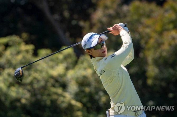 안나린의 최종 라운드 경기 모습<br />[게티이미지/AFP=연합뉴스]