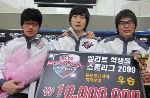 아현산업정보고, 엘리트학생복 스쿨리그 2009 우승!