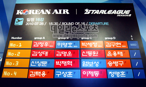 대한항공 스타리그 2010 시즌2 16강 대진 및 일정