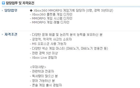 넥슨, 엑스박스360용 게임 개발… '마비노기' 프로젝트 재가동?