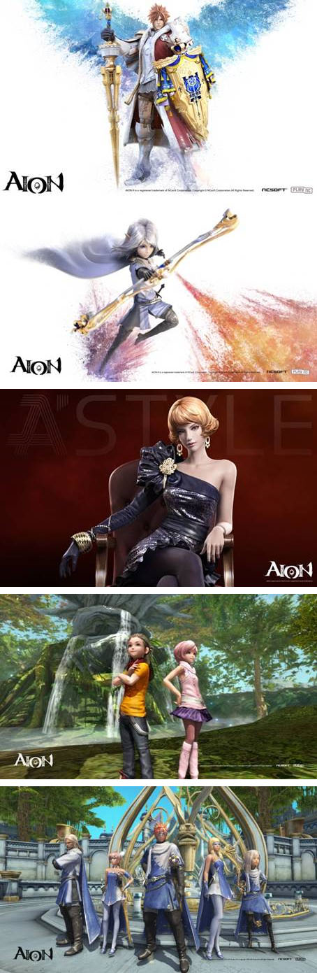 엔씨 '아이온' 포스터와 원화로 보는 변천사