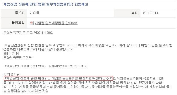 '게등위' 없어지고 자율심의 위한 '게관위' 생긴다