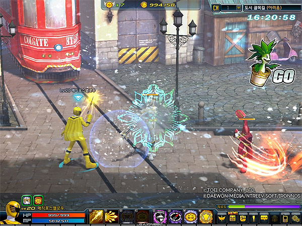 액션 RPG '파워레인저온라인' 스크린샷