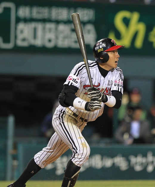 ▲전역이후팀의중심축이되어가고있는LG김용의.사진│LG트윈스