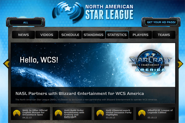 WCS 아메리카 주관사, NASL로 변경