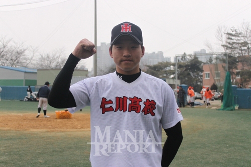 ▲1학년때부터실전에투입되며좋은평가를받았던인천고박한길.사진│김현희기자