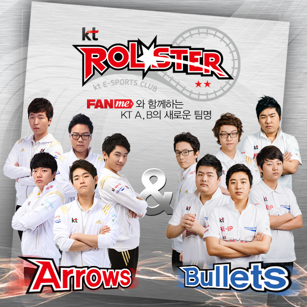 KT LOL팀, 애로우즈와 불리츠로 명칭 확정