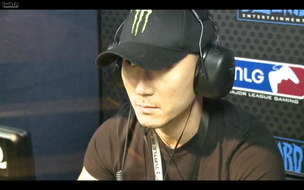 ◇EG 박용운 감독이 MLG 스프링 챔피언십에 선수로 출전한 모습(MLG 중계 화면 캡처).