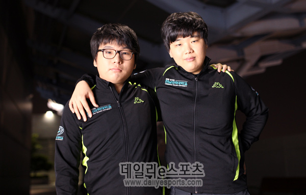 CTU의 원거리 딜러 백승민(왼쪽)과 중단 라이너 정우광.