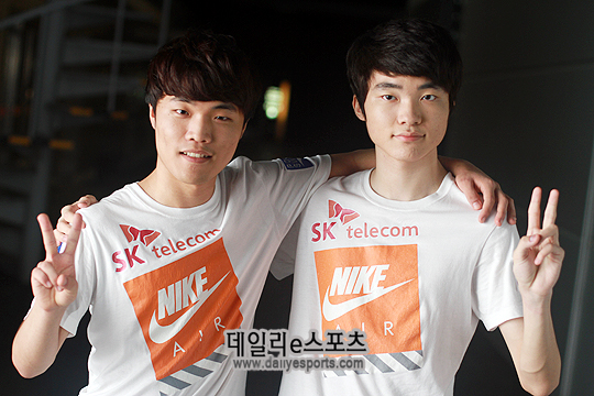 SK텔레콤 정언영과 이상혁.