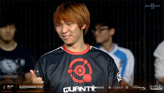 드림핵 발렌시아에서 우승을 차지한 퀀틱게이밍 고석현(사진=드림핵 방송 캡처)