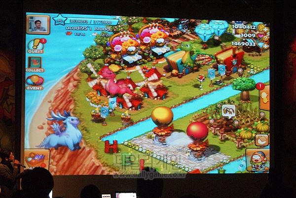 드래곤프렌즈의 게임 화면