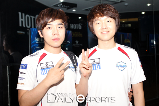 MVP 오존 윤성영(왼쪽)과 최인규