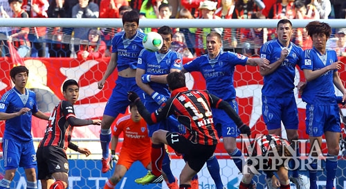 ▲서울과수원이오는9일오후1시수원월드컵경기장에서2013현대오일뱅크K리그클래식32라운드경기를갖는다.사진