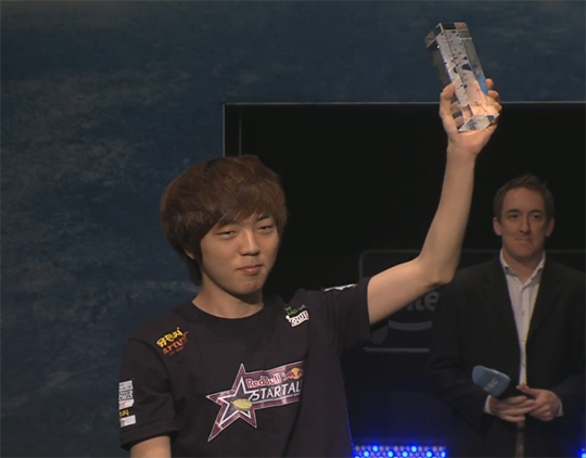 IEM 뉴욕서 우승을 차지한 스타테일 이승현(사진 캡처=ESL TV)