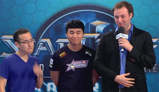 스타테일 김영일(가운데, 사진캡처=NASL 방송 캡처)